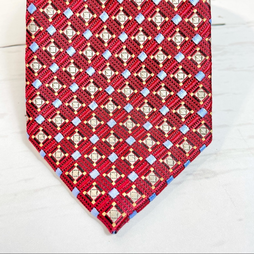 Men's Robert Talbott Best of Class Tie (Red/Blue) - Picture 9 of 11